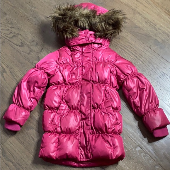 GAP Other - GAPKids Convertible Down Puffer Parka Coat Pink